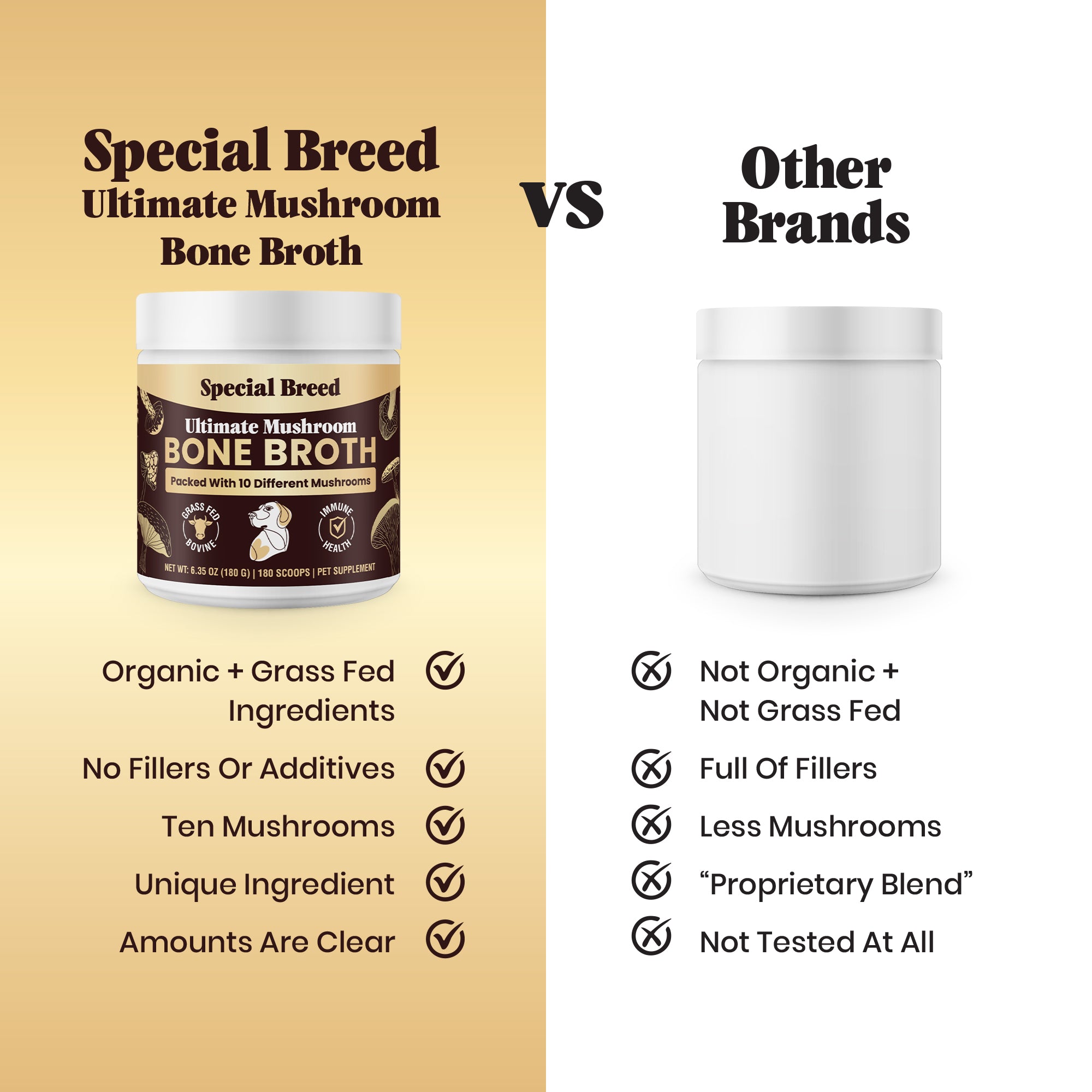 Mushroom Bone Broth For Dogs 180g