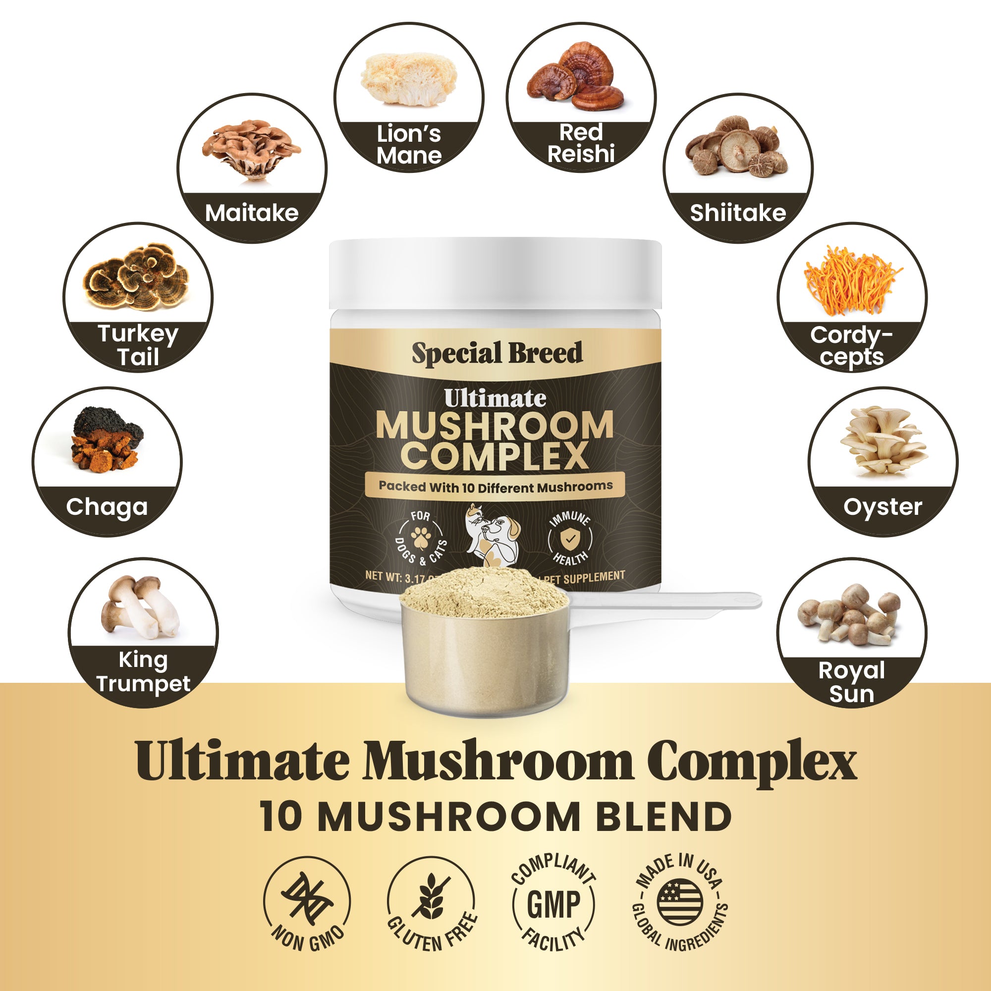 Mushroom Complex For Dogs & Cat 90g