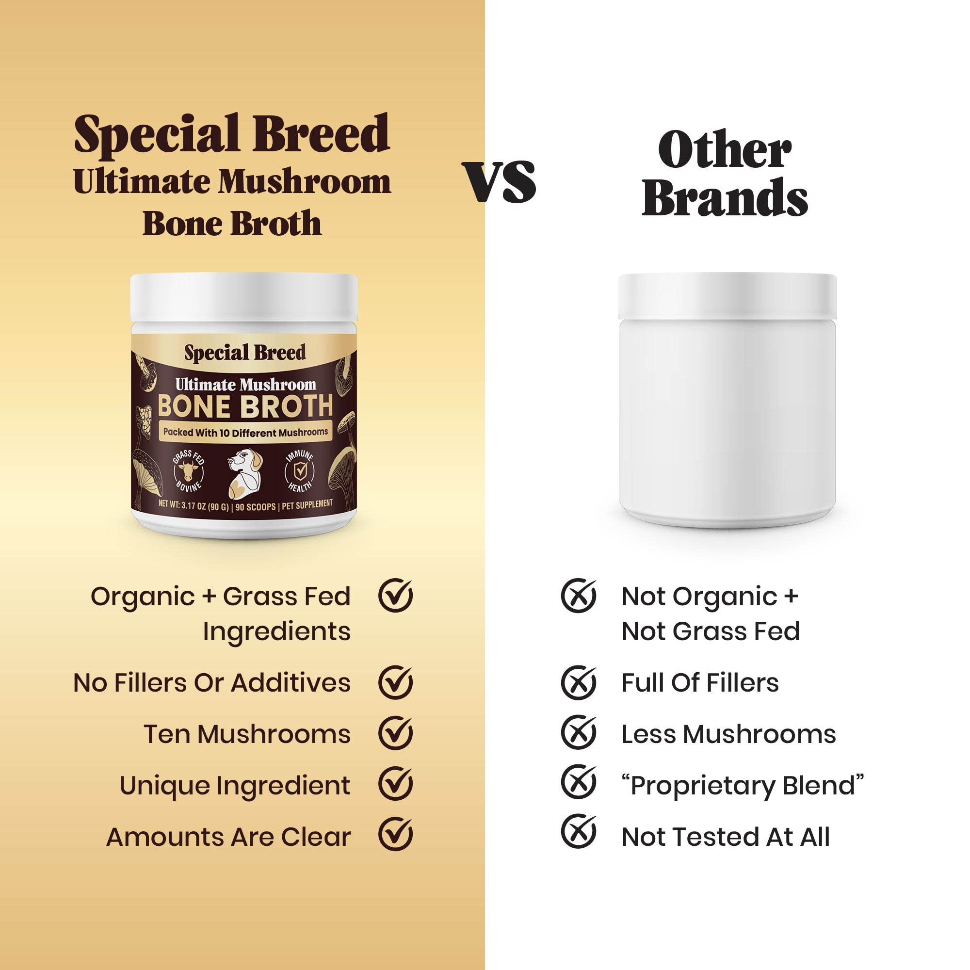 Mushroom Bone Broth For Dogs 90g