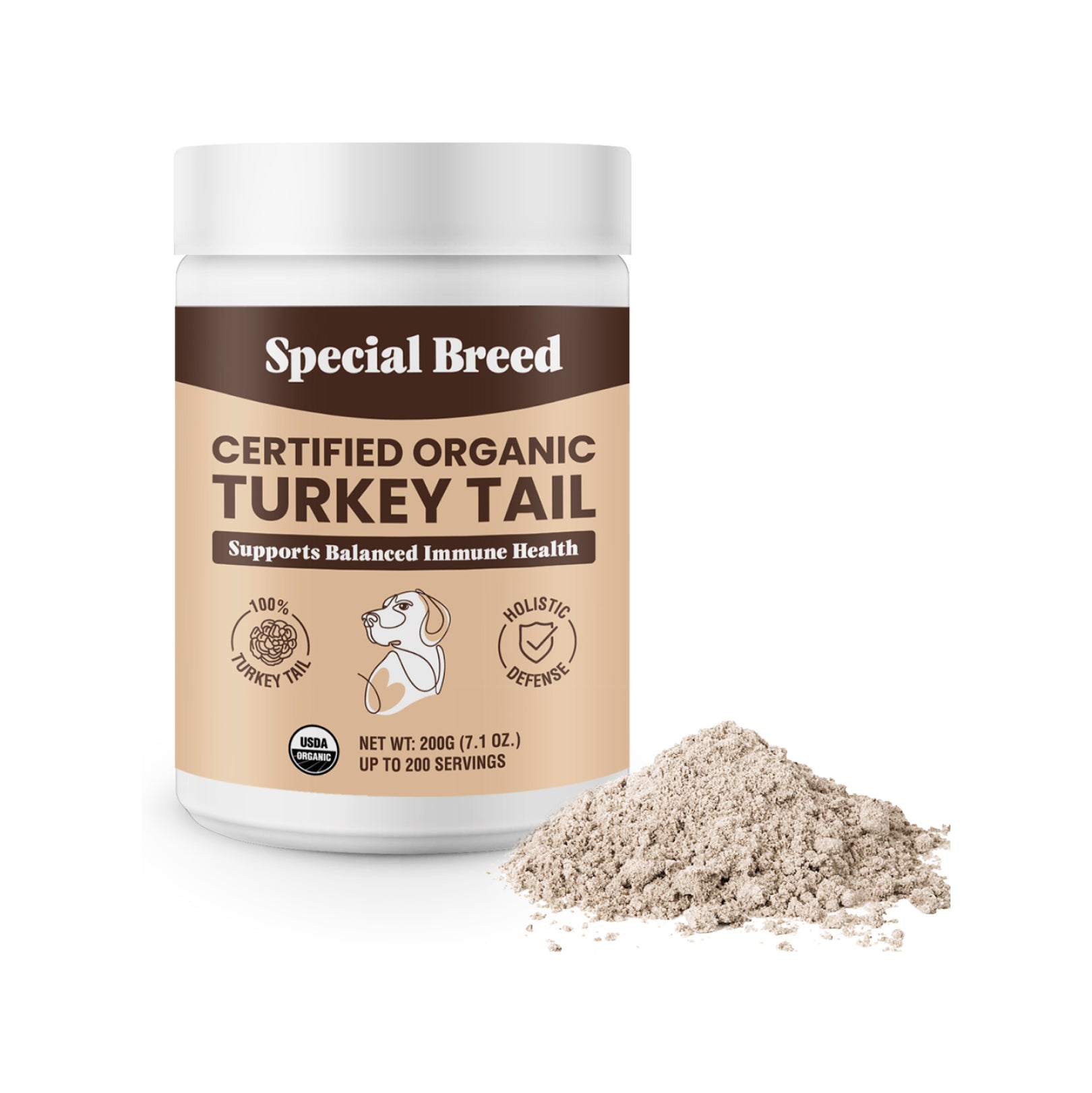 USDA Organic Turkey Tail Powder - 7.1oz