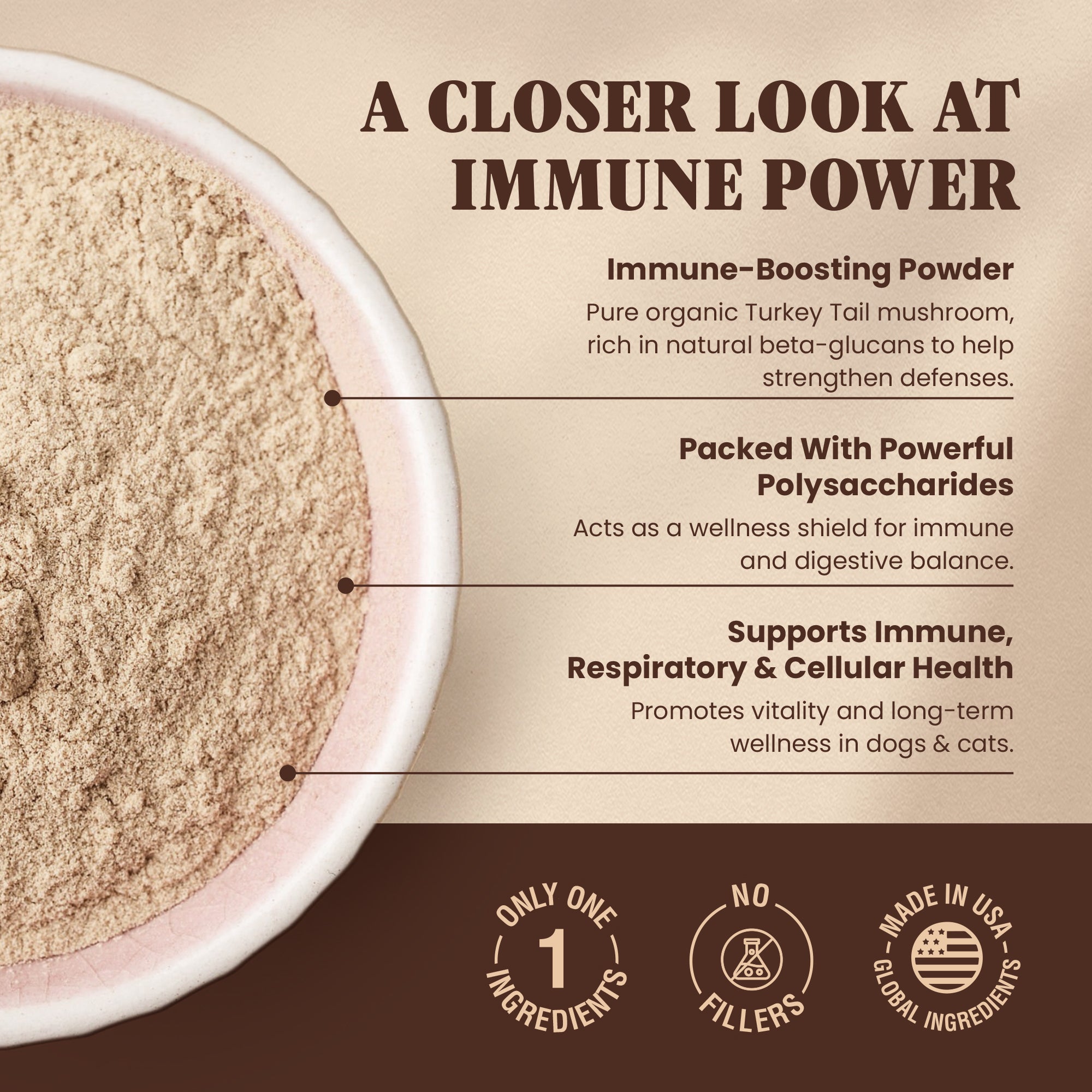 Organic Turkey Tail Powder - 7.1oz