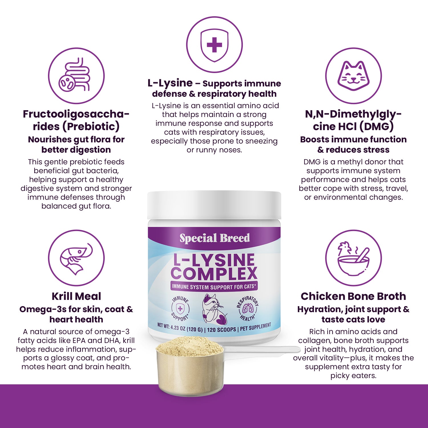 Lysine Complex Powder For Cats