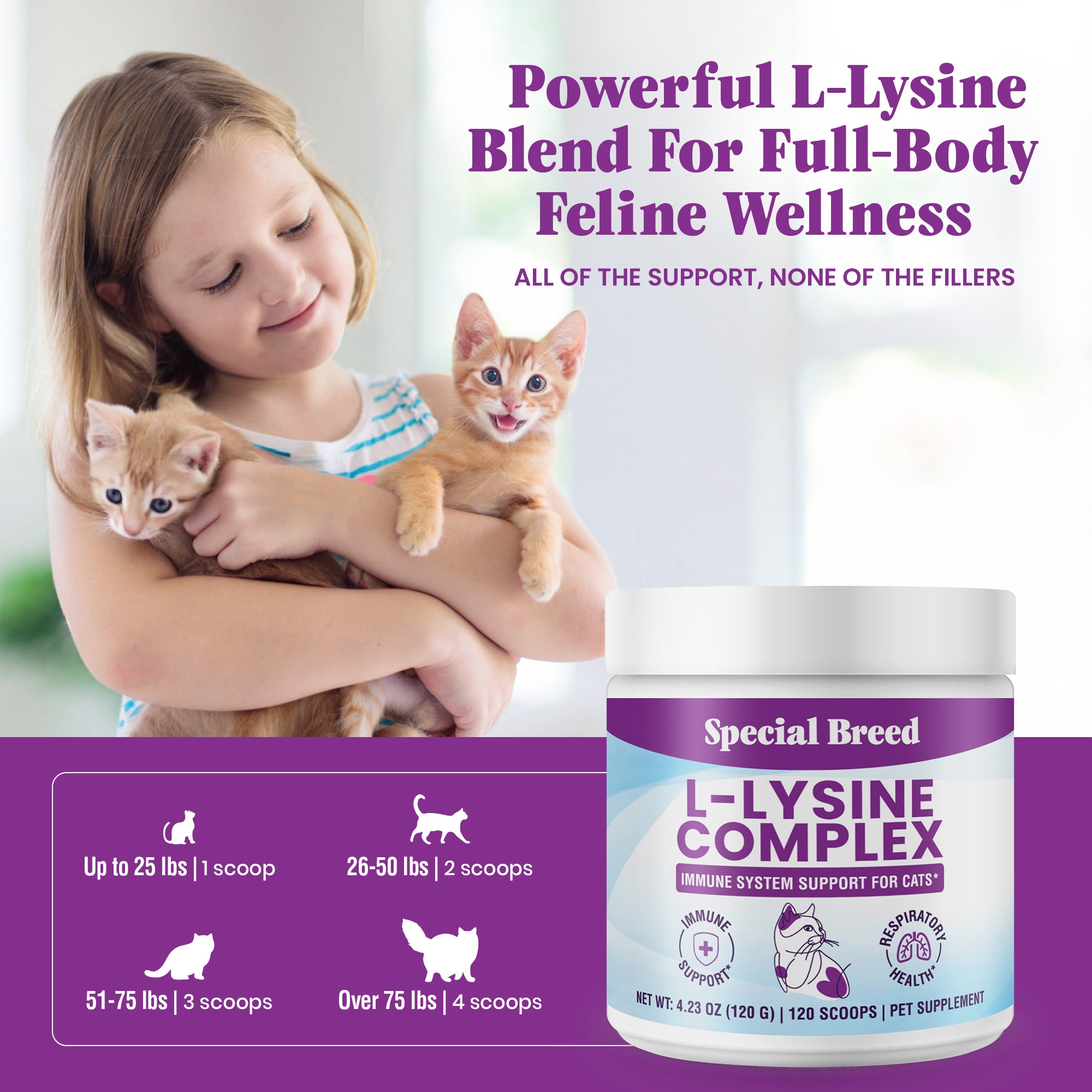 Lysine Complex Powder For Cats