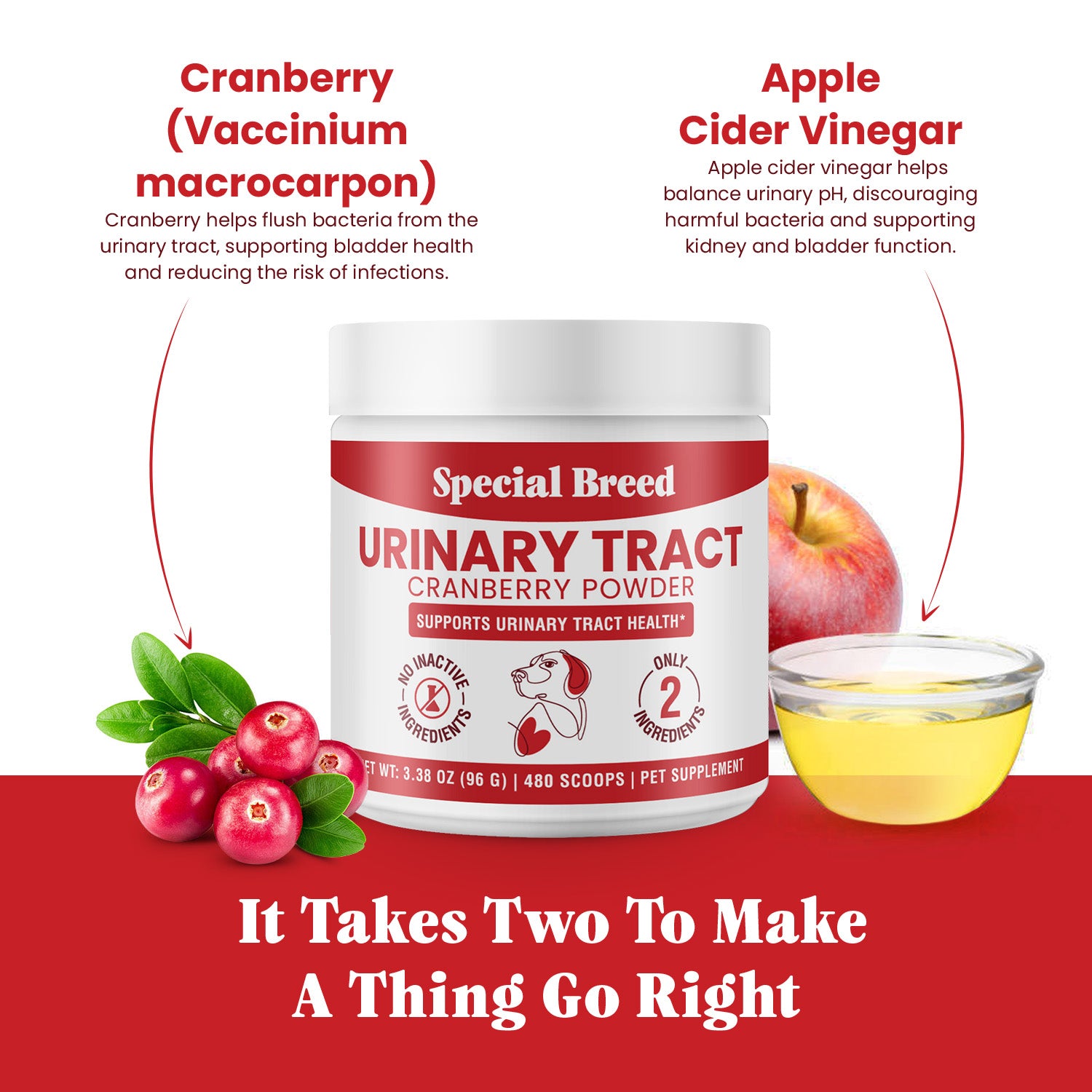 Urinary Tract Powder For Dogs - 480 Scoops