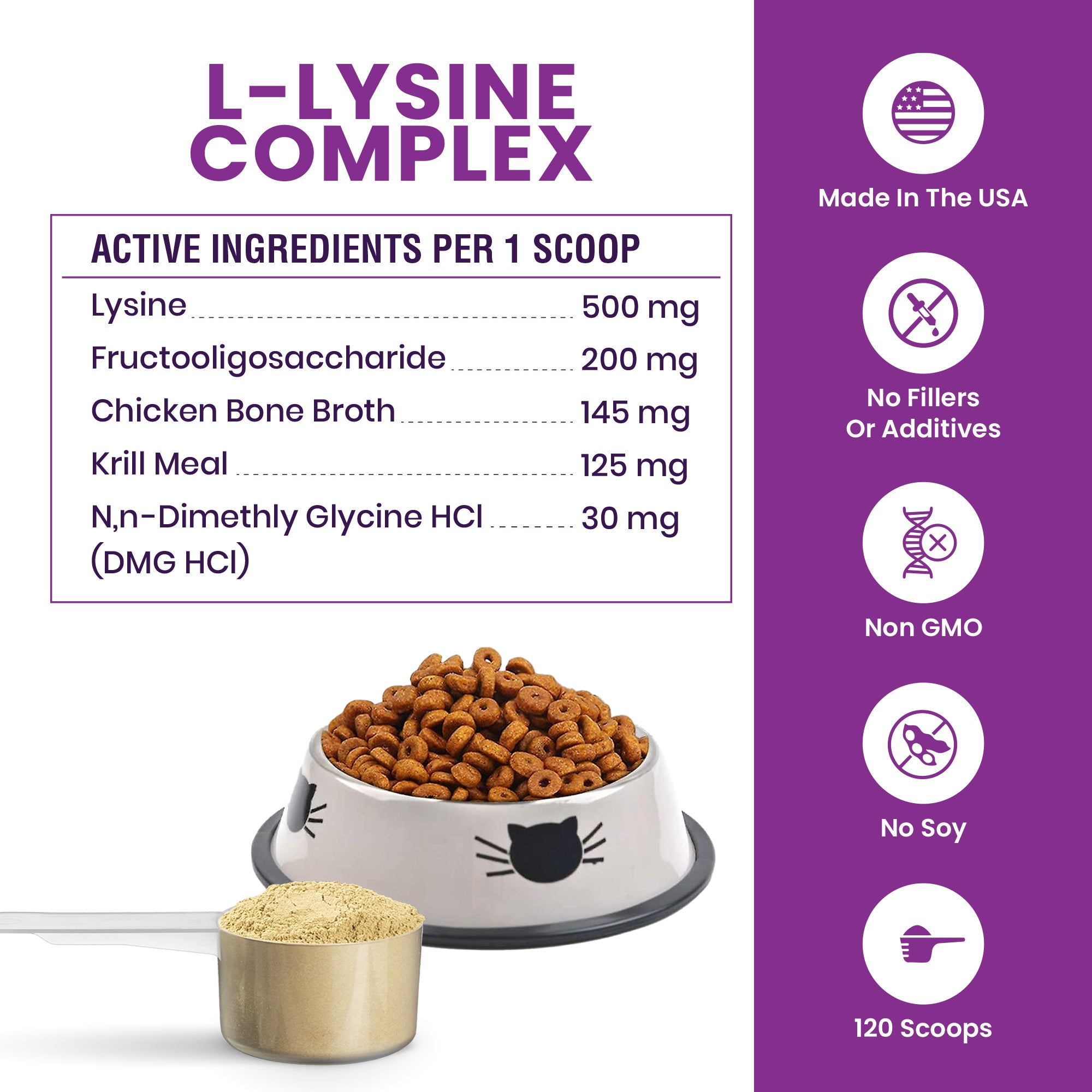 Lysine Complex Powder For Cats