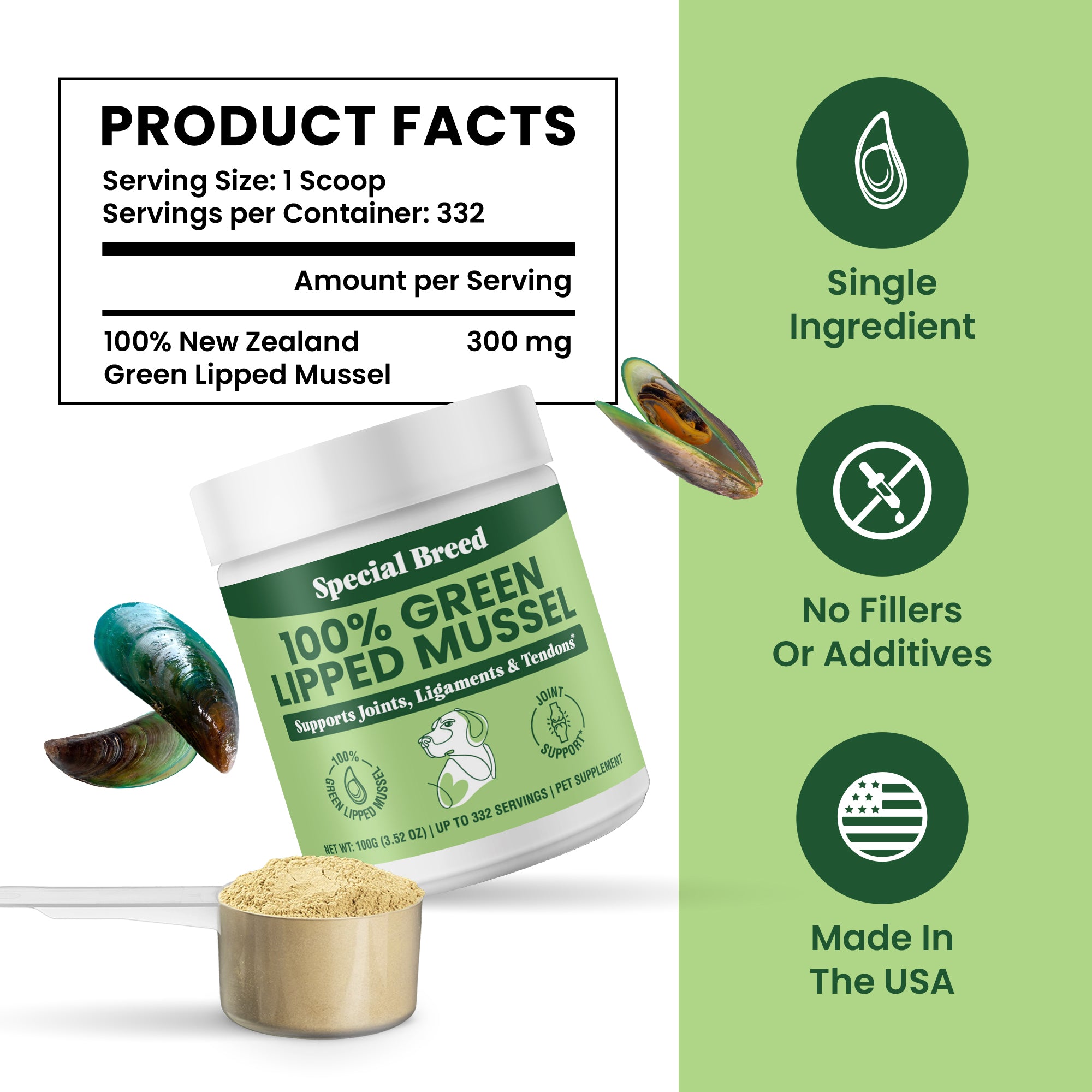 Green Lipped Mussel Powder - 100g