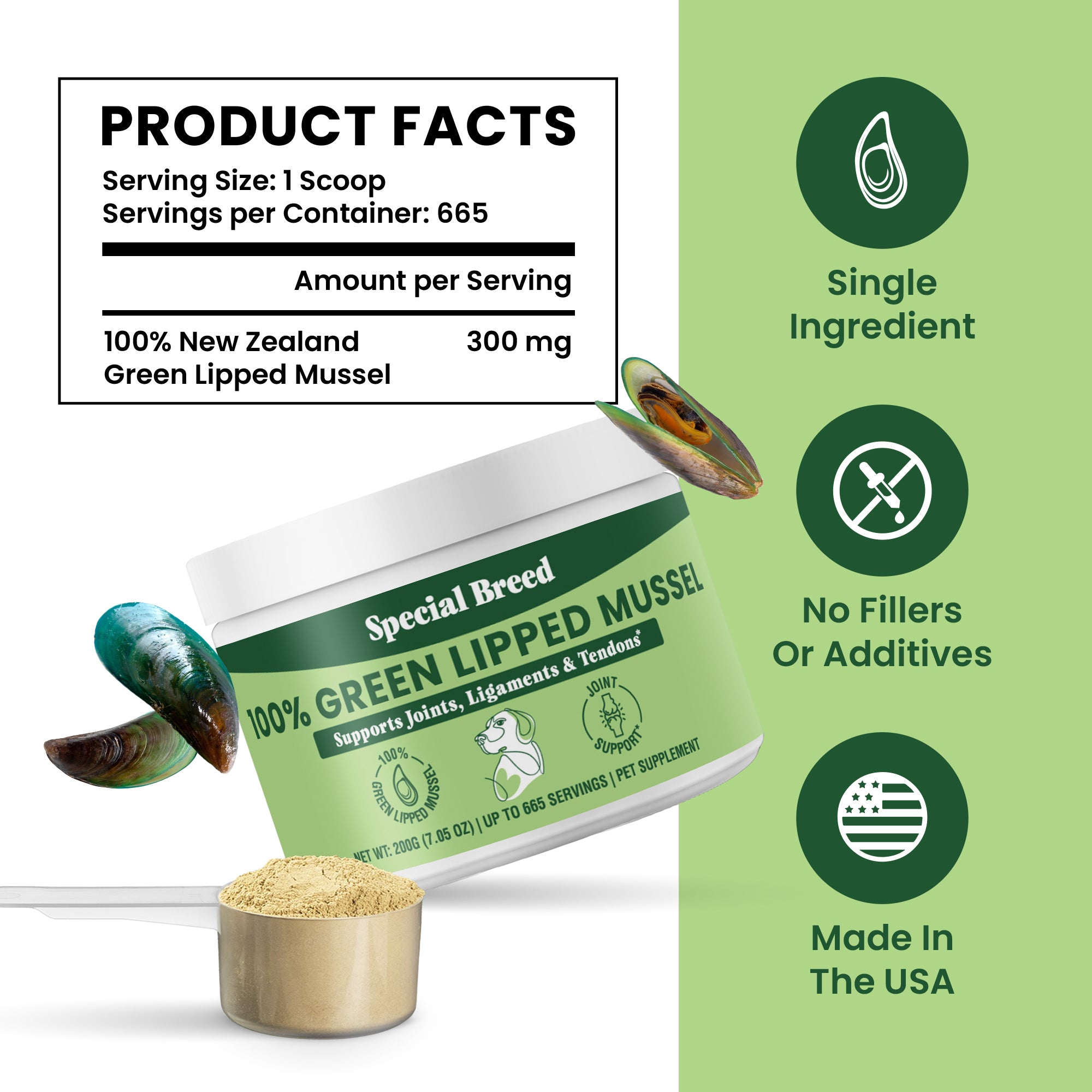 Green Lipped Mussel Powder - 200g